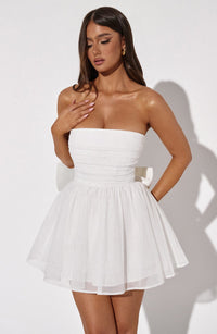 Sasha Mini Dress – Ivory Sparkle