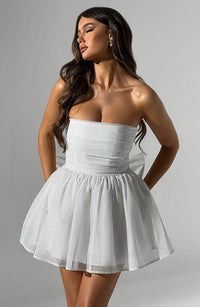 Sasha Mini Dress – Ivory Sparkle