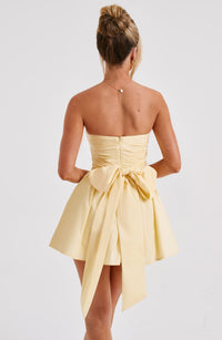 Sasha Mini Dress – Lemon