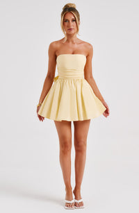 Sasha Mini Dress – Lemon