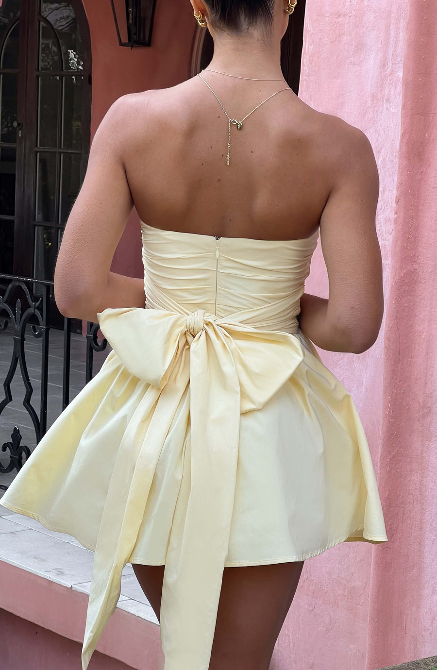Sasha Mini Dress – Lemon