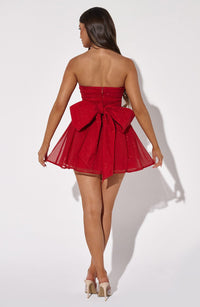 Sasha Mini Dress – Red Sparkle