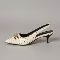 Katrina Slingback Kitten Heel in Pearl