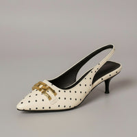 Katrina Slingback Kitten Heel in Pearl