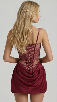Isabelle Corset Mini Dress in Ivory