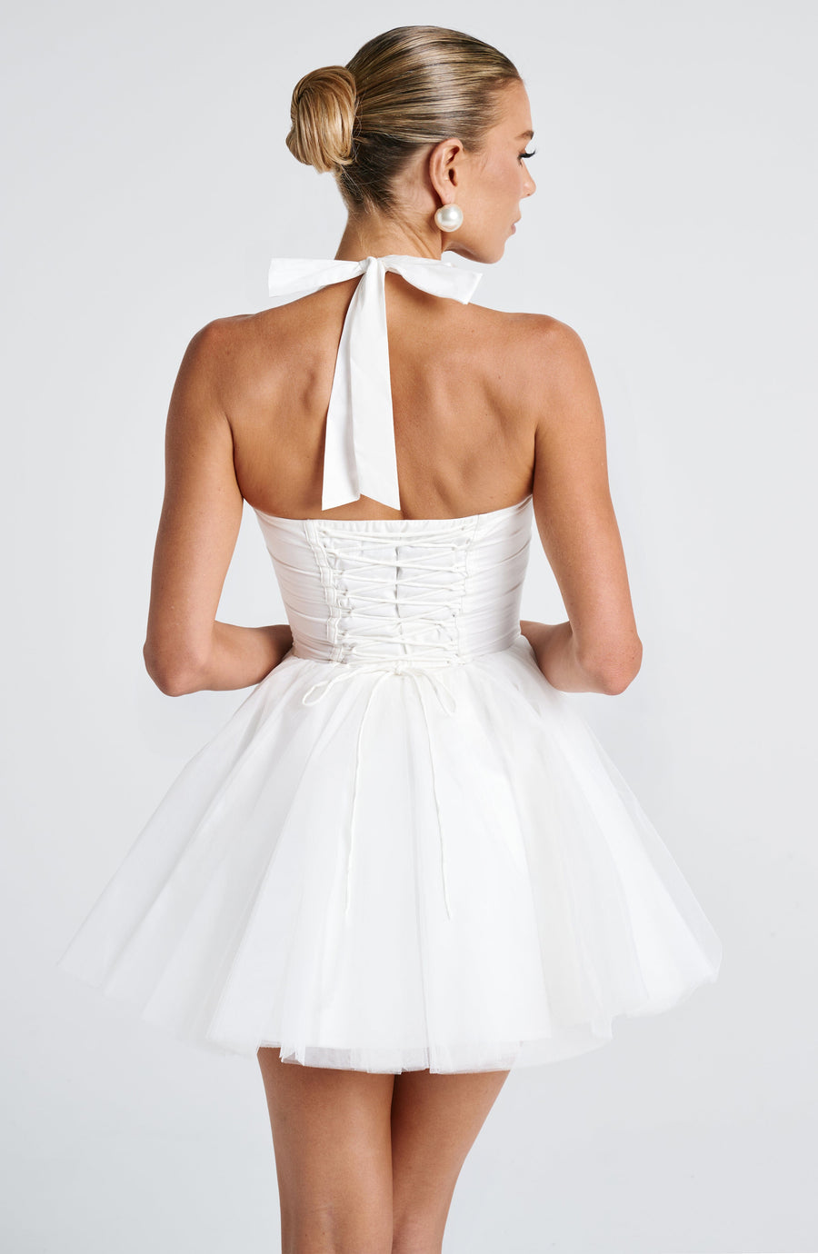 Natalie Mini Dress – Ivory