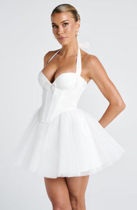 Natalie Mini Dress – Ivory