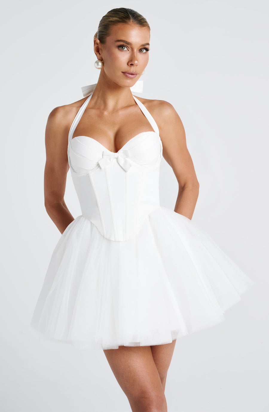 Natalie Mini Dress – Ivory