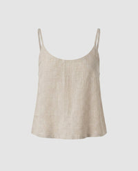Keira Airy Linen Top in Linen
