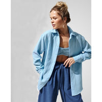 Keira Casual Blouse in Blue