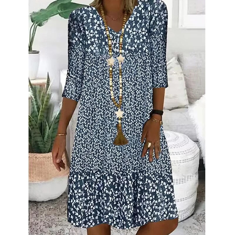Keira Dress in Blue