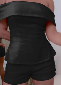 Kelley™ Elegant Two-piece Suit in Black