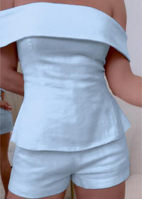 Kelley™ Elegant Two-piece Suit in Light Blue