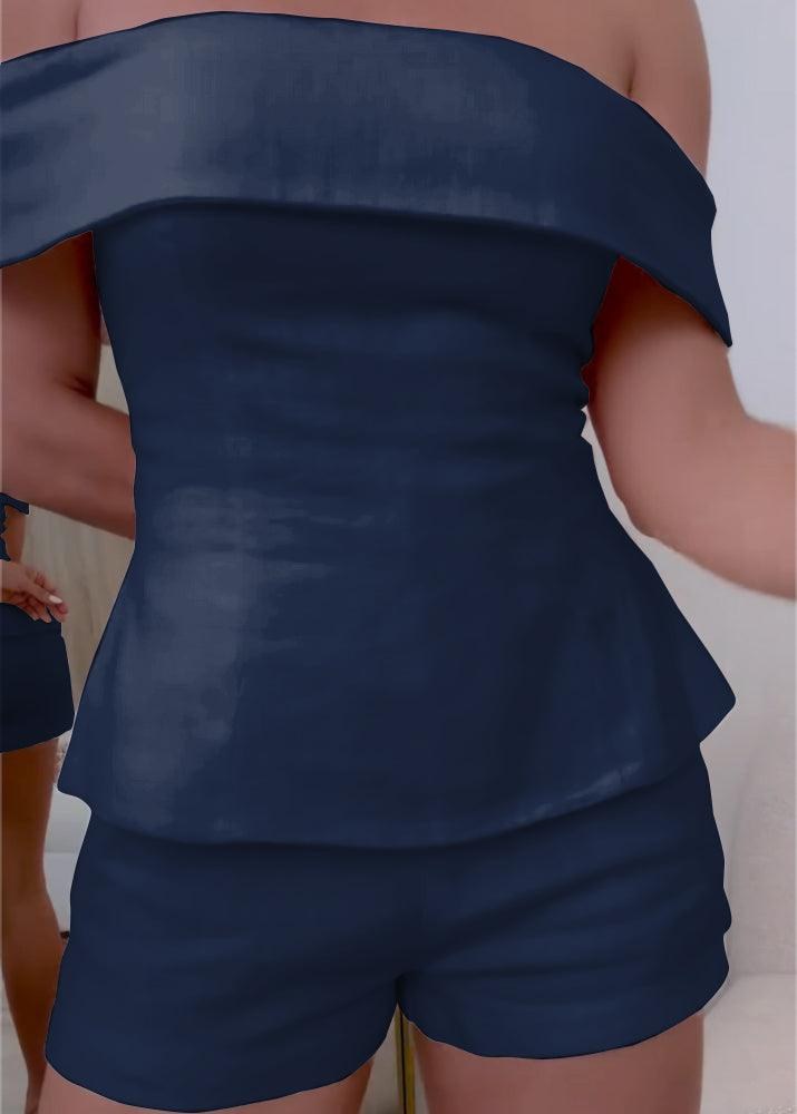 Kelley™ Elegant Two-piece Suit in Midnight Blue