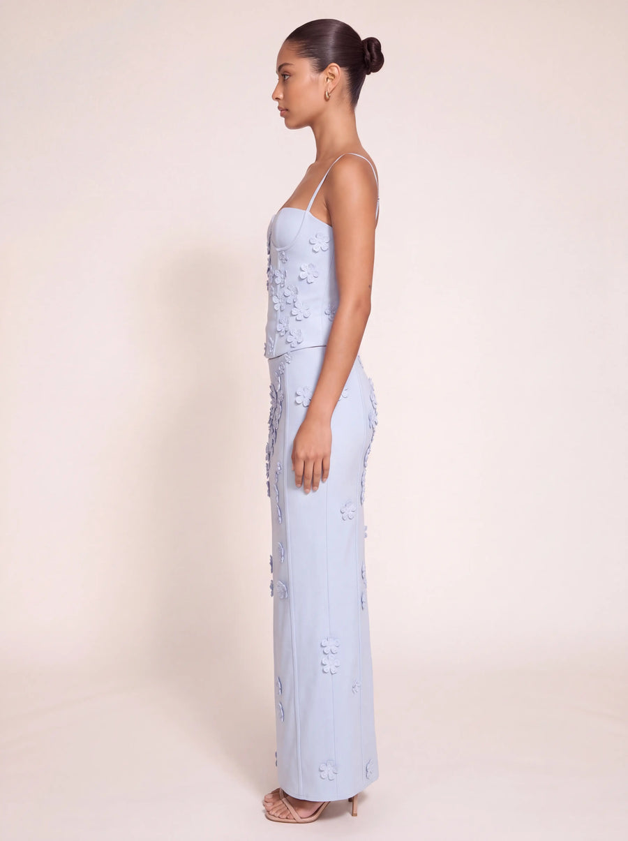 Kenna Maxi Skirt in Blue
