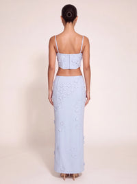 Kenna Maxi Skirt in Blue