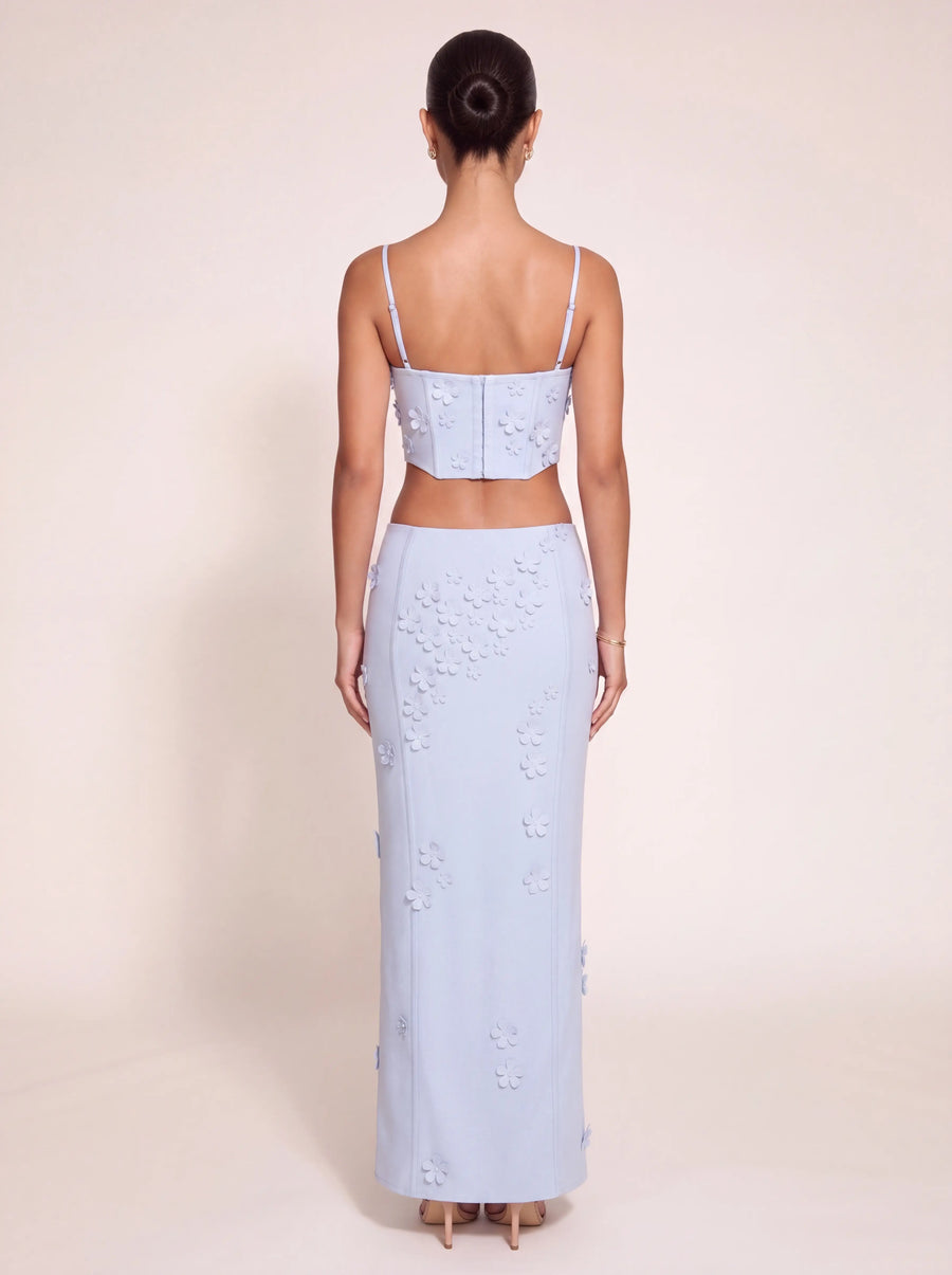 Kenna Maxi Skirt in Blue