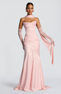 Mathilde Maxi Dress – Blush