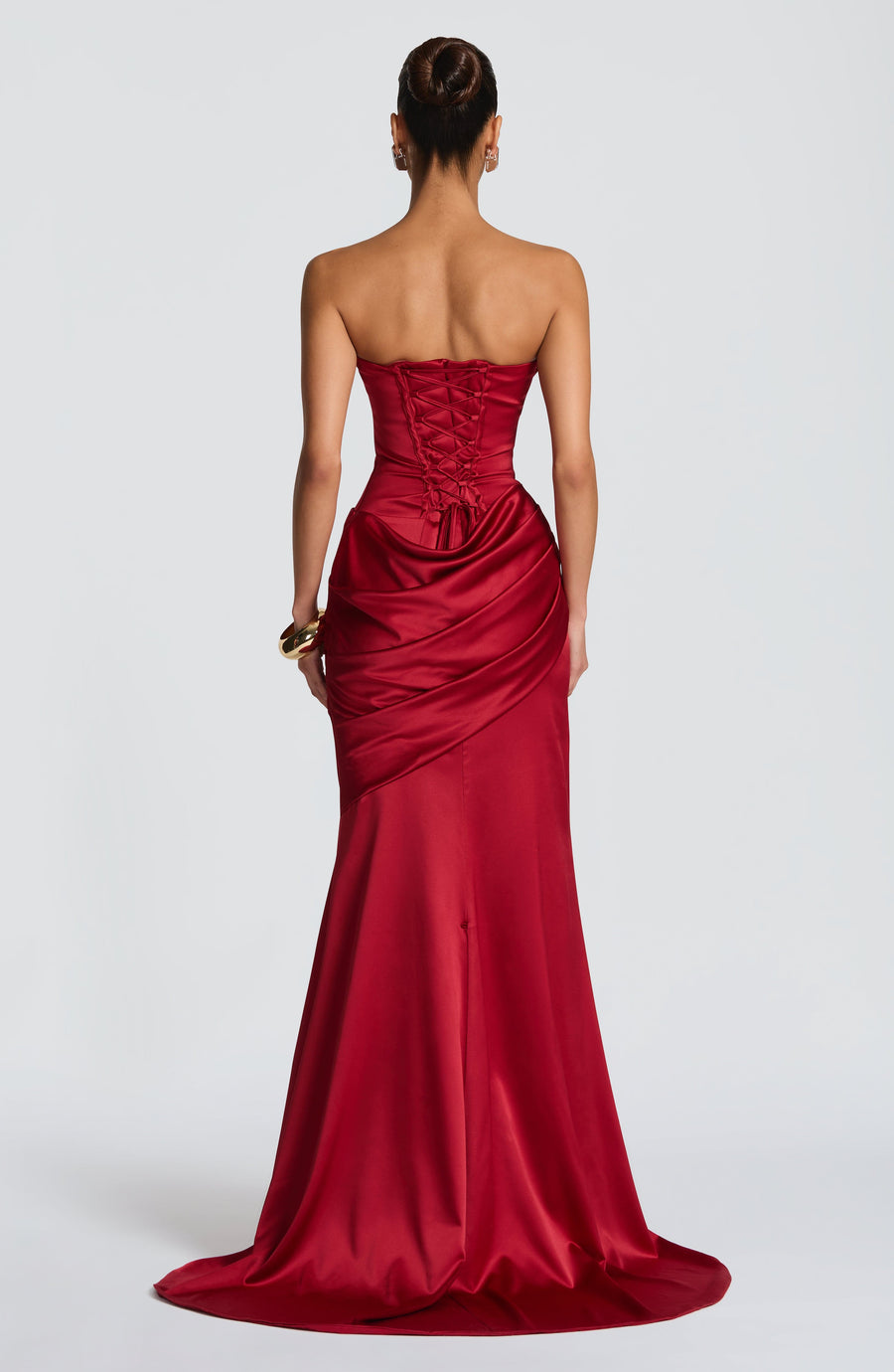 Mathilde Maxi Dress – Deep Red