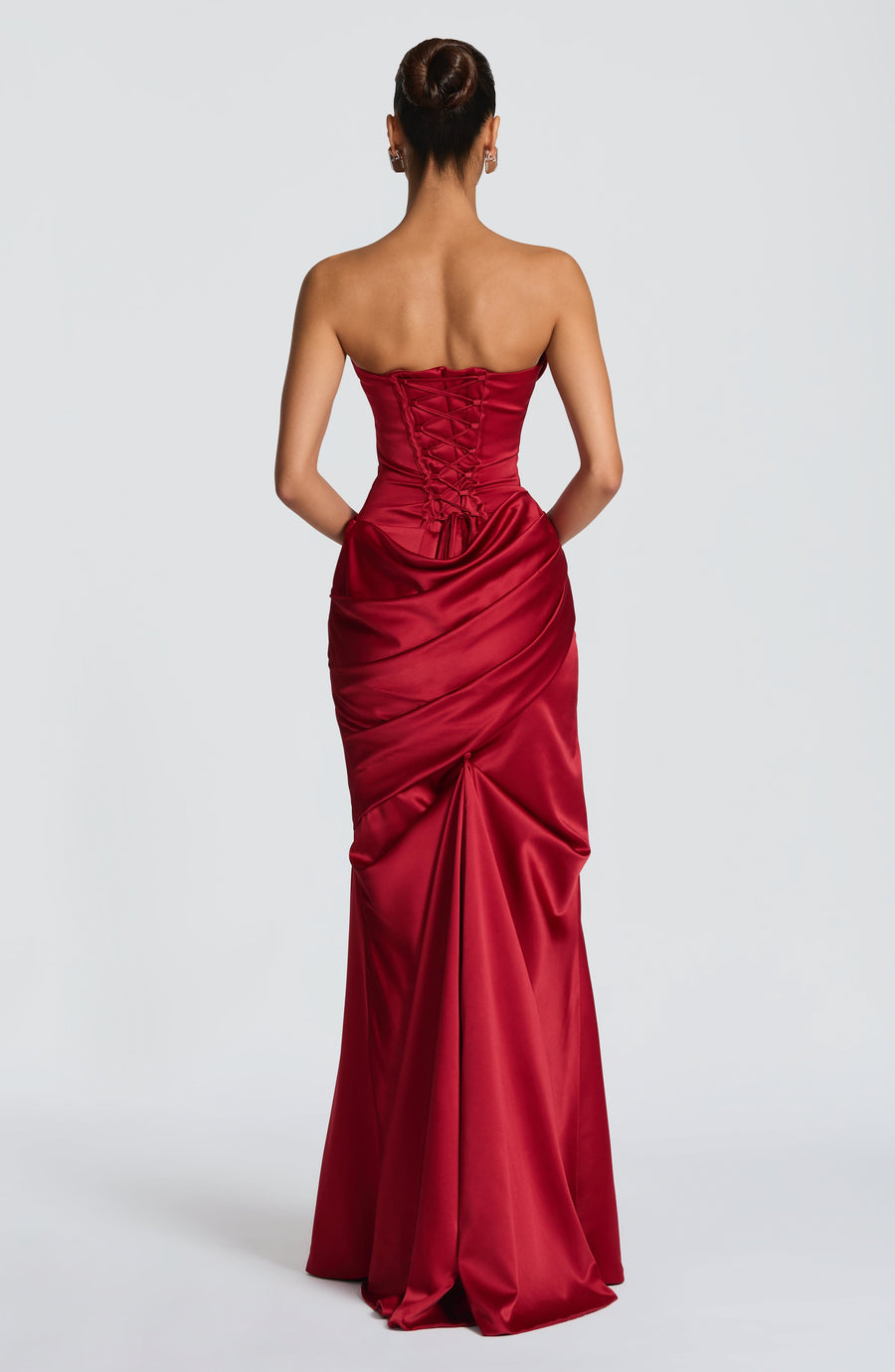 Mathilde Maxi Dress – Deep Red