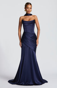 Mathilde Maxi Dress – Navy