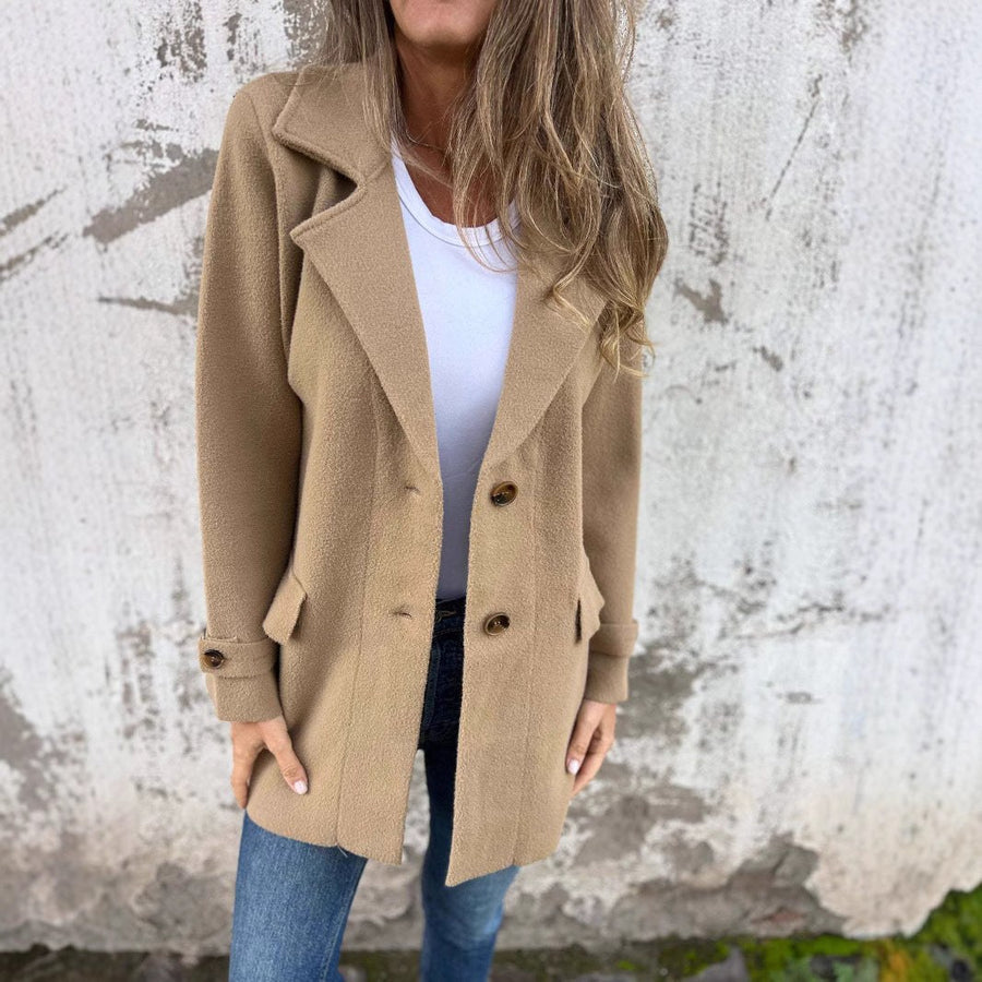 Kerstin Coat with Button Front