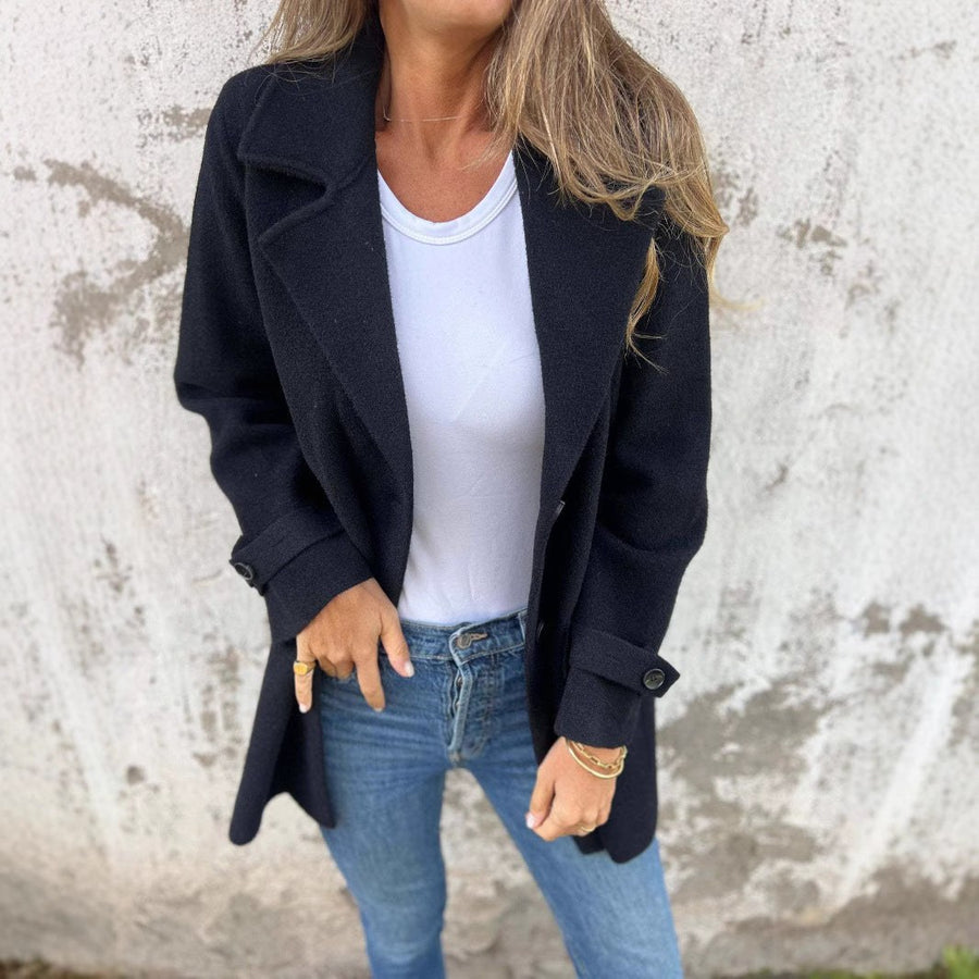 Kerstin Coat with Button Front