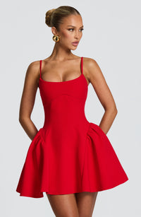Milena Mini Dress - Red