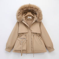 Kiara Parka with Hood in Beige
