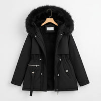 Kiara Parka with Hood in Black
