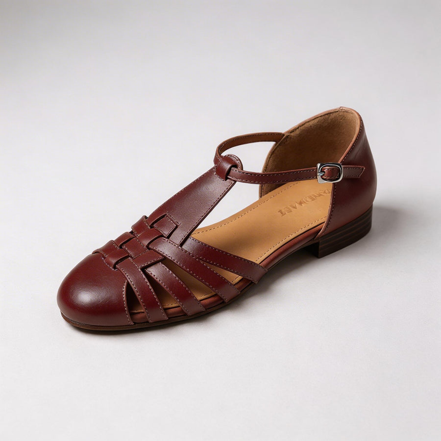 Kinsley T-Strap Sandal in Cabernet