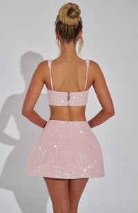 Lorena Mini Skirt - Blush