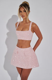 Lorena Mini Skirt - Blush