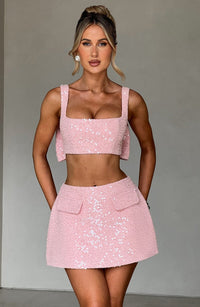 Lorena Mini Skirt - Blush