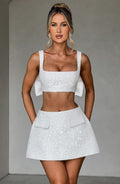 Lorena Mini Skirt - Ivory