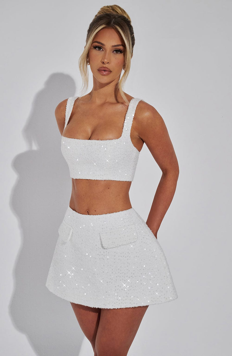 Lorena Mini Skirt - Ivory