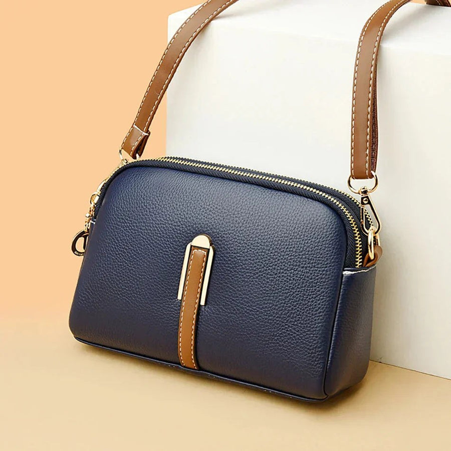 Kirra Women's Leather Crossbody Bag in Blue