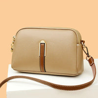 Kirra Women's Leather Crossbody Bag in Khaki