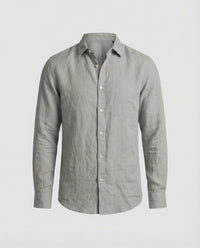Konrad Linen Shirt in Grey