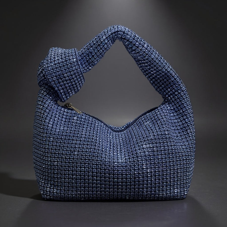 Kylie Knot-Handle Mini Bag in Royal Blue