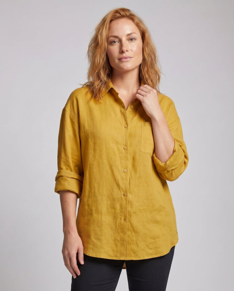 Kyra Casual Linen Blouse