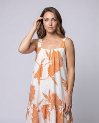 Kyra Linen Dress with Pockets and Pleated