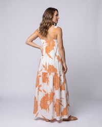 Kyra Linen Dress with Pockets and Pleated