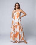 Kyra Linen Dress with Pockets and Pleated