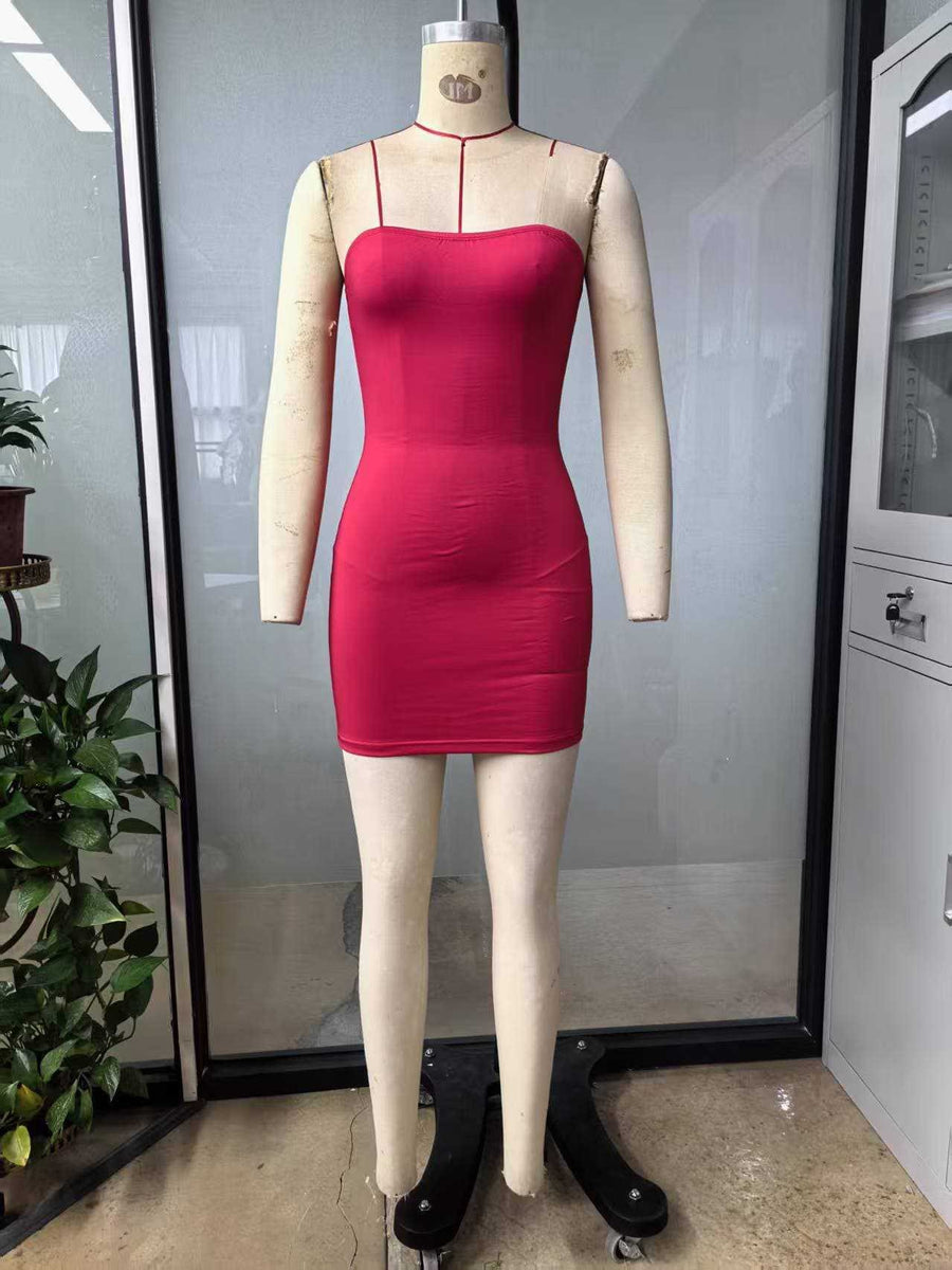 Kyra Mini Dress in Red