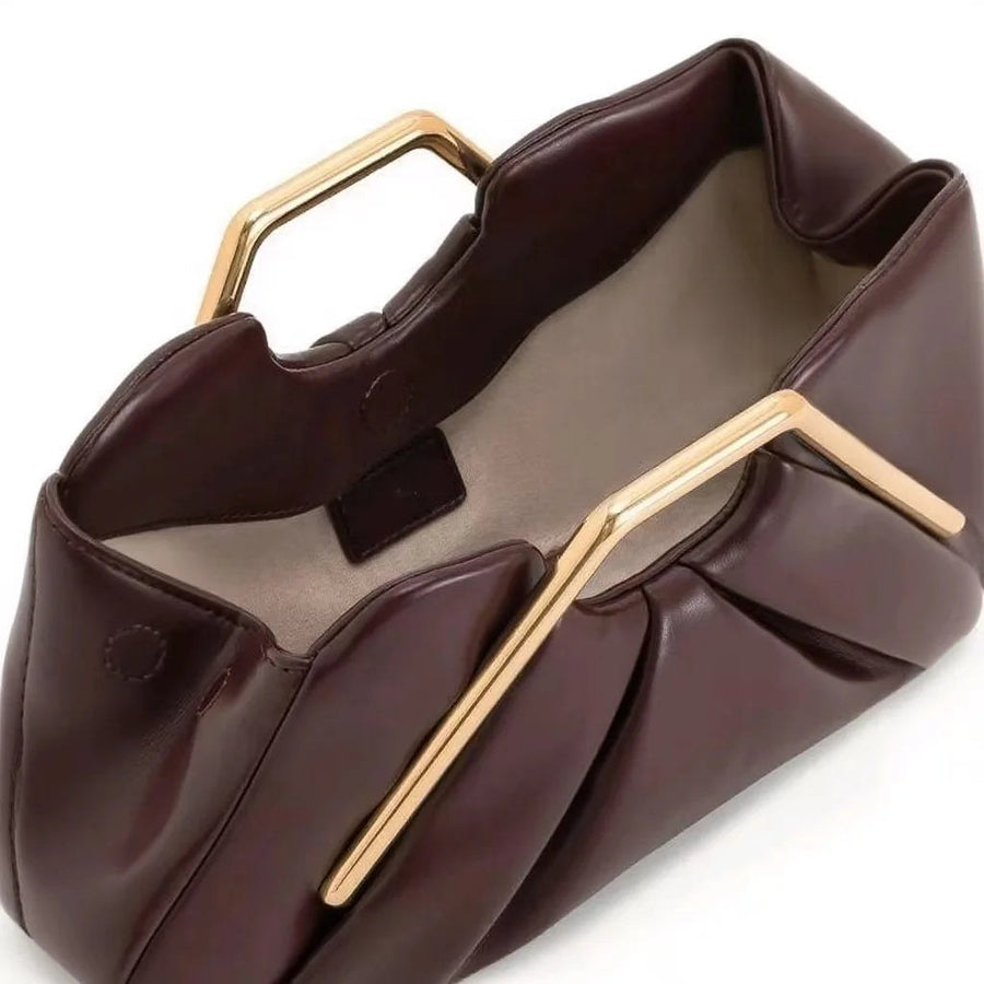 La Courbe Clutch in Cabernet