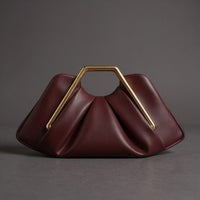 La Courbe Clutch in Cabernet
