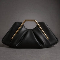 La Courbe Clutch in Charcoal