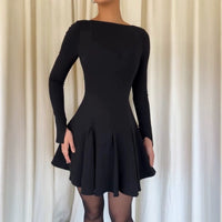Lacey Elegant Dress in Black