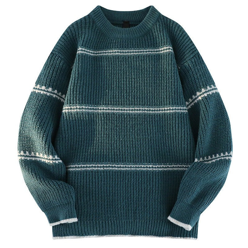 Lacey Knit Sweater in Blue